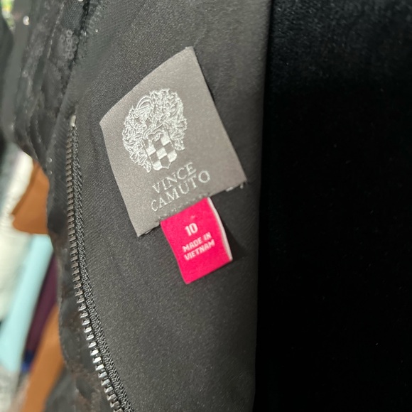 Vince Camuto Black sequins Dress Sz 10 fits as an 8 - Picture 4 of 7